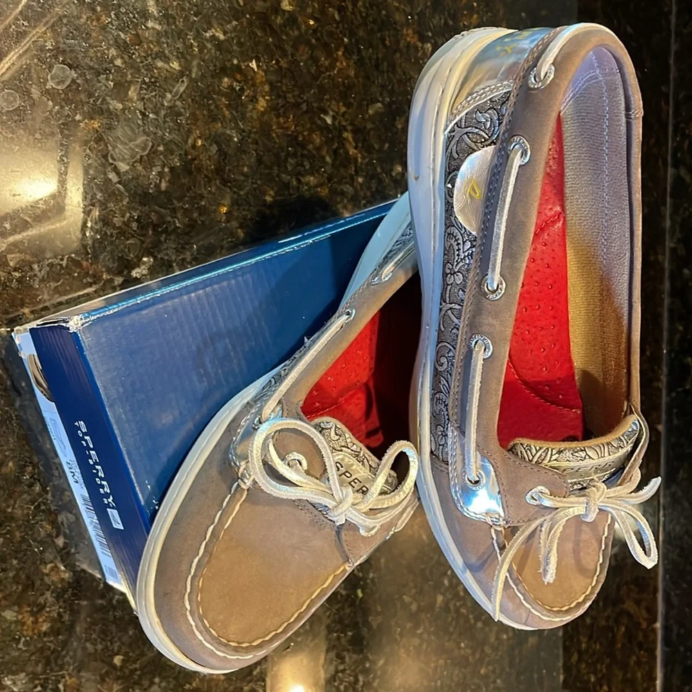 Sperry Angelfish Boat Shoe graphite/Damask - Picture 5 of 6